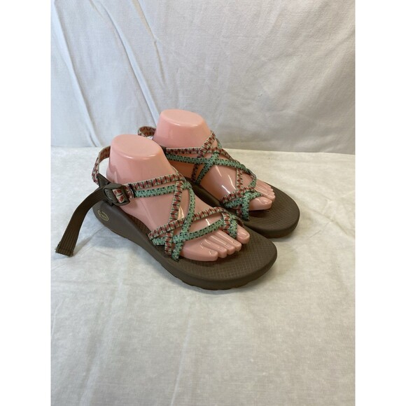 Chaco Classic ZX2 Multi Color Women's 11 Strappy Hiking Beach Walking Sandals - Picture 1 of 7